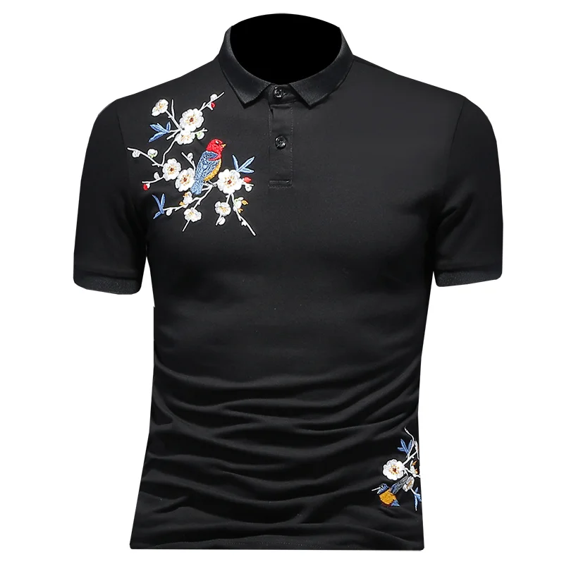 Chinese Style Men's T-Shirts Magpie Plum Embroidery Pattern Great Designer Tee Shirt Short Sleeve Summer Season Clothing 19509
Chinese Style Men's T-Shirts Magpie Plum Embroidery Pattern Great Designer Tee Shirt Short Sleeve Summer Season Clothing 19509