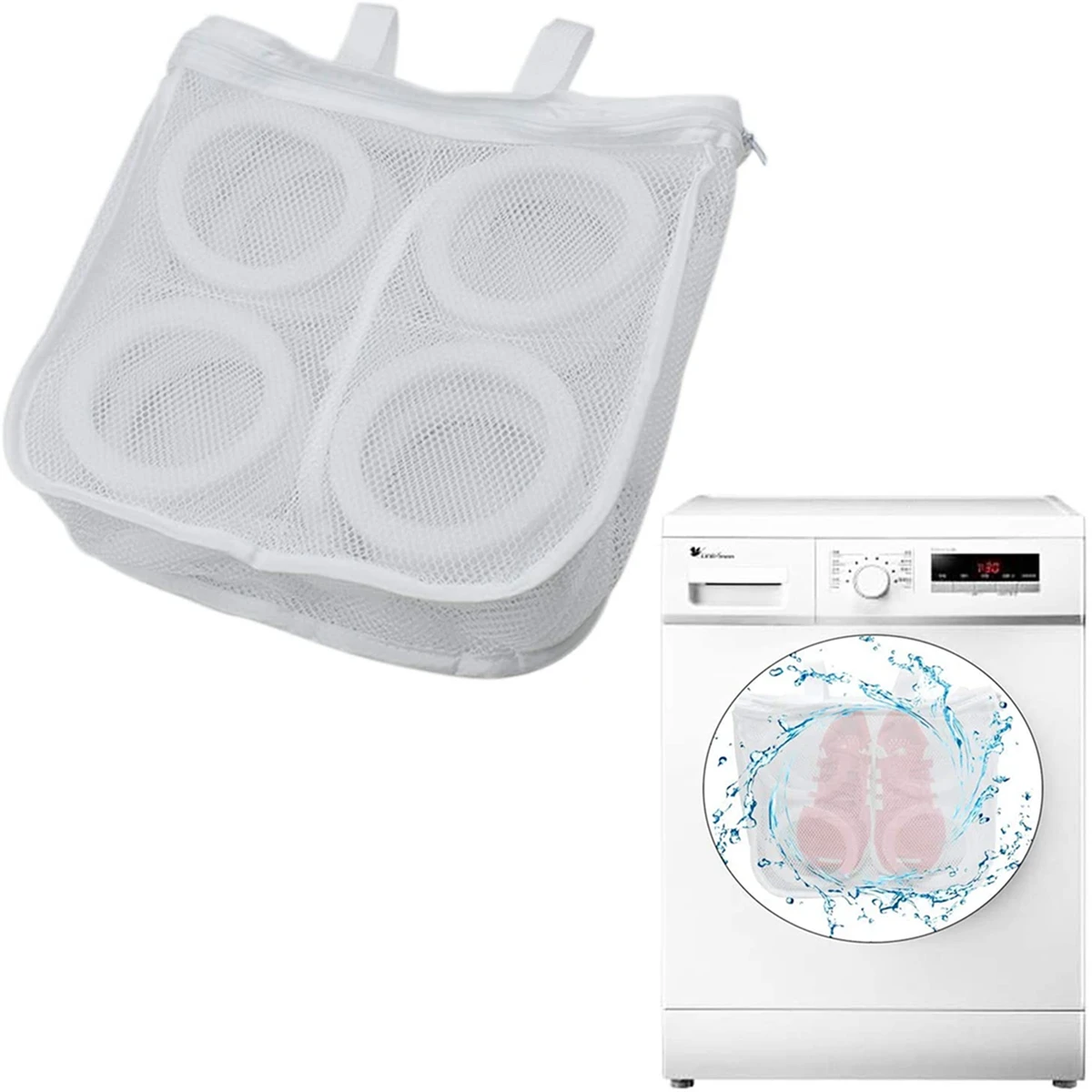AA Laundry Bag Mesh Sack with Sling Padded Shoe See-Through Cover Travel Washing Pocket Bar Drying Tools Dry Clothes Pouch
AA Laundry Bag Mesh Sack with Sling Padded Shoe See-Through Cover Travel Washing Pocket Bar Drying Tools Dry Clothes Pouch