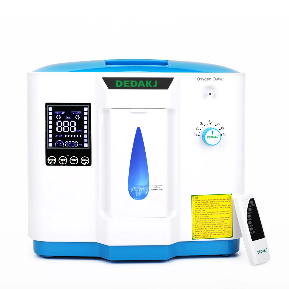 DE-1B Home Oxygen Concentrator Household Oxygen Machine With 1-7L Flow Regulator Remote Controller
DE-1B Home Oxygen Concentrator Household Oxygen Machine With 1-7L Flow Regulator Remote Controller