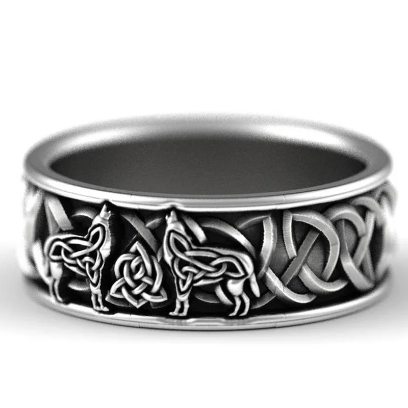 New electroplating wolf head rings popular in Europe and America unisex banquet jewelry Men's Women's 2020 Simple retro rings
New electroplating wolf head rings popular in Europe and America unisex banquet jewelry Men's Women's 2020 Simple retro rings