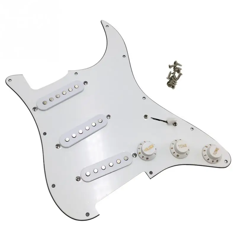 Instrument Loaded Prewired Panel Parts Protection Circuit Board Stable Single Coil 3-Ply 11 Hole Anti-scratch Guitar Pickguard
Instrument Loaded Prewired Panel Parts Protection Circuit Board Stable Single Coil 3-Ply 11 Hole Anti-scratch Guitar Pickguard