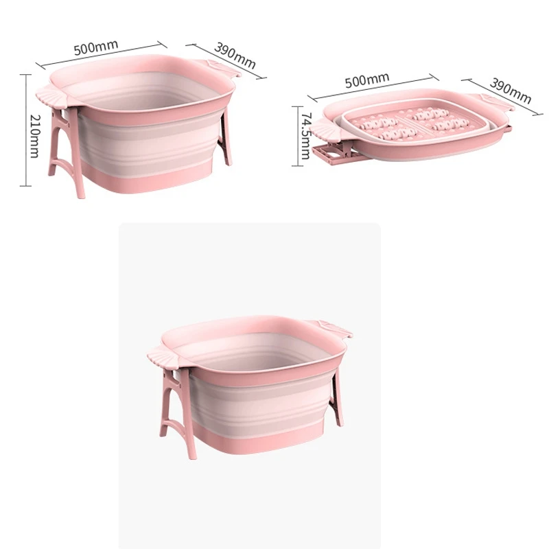 1PC Pink Footbath Bucket Plastic Household Footbath Foldable Footbath Plastic Household Footbath with Massage Roller 
1PC Pink Footbath Bucket Plastic Household Footbath Foldable Footbath Plastic Household Footbath with Massage Roller