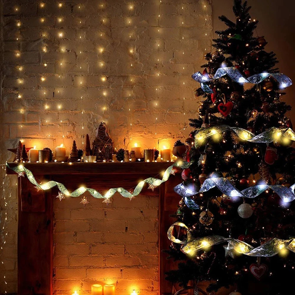 LED Christmas Tree Decoration Lights With Cake Box Wedding Gift Packaging Ribbon String Accessories Ornaments Navidad Room Decor
LED Christmas Tree Decoration Lights With Cake Box Wedding Gift Packaging Ribbon String Accessories Ornaments Navidad Room Decor