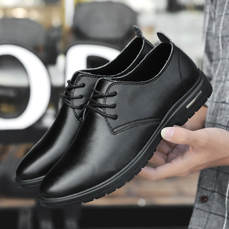 Men's leather shoes Large size 38-47 Casual Shoes Round Toe Men's lace up Loafers Genuine Leather wedding working Men Dress Shoe
Men's leather shoes Large size 38-47 Casual Shoes Round Toe Men's lace up Loafers Genuine Leather wedding working Men Dress Shoe