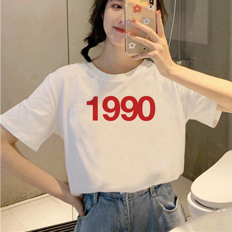 Women's T-shirt 90s Ulzzang Harajuku Graphic Funny Year number Theme Print T-shirt O Neck Casual Women's Top T-shirt
Women's T-shirt 90s Ulzzang Harajuku Graphic Funny Year number Theme Print T-shirt O Neck Casual Women's Top T-shirt