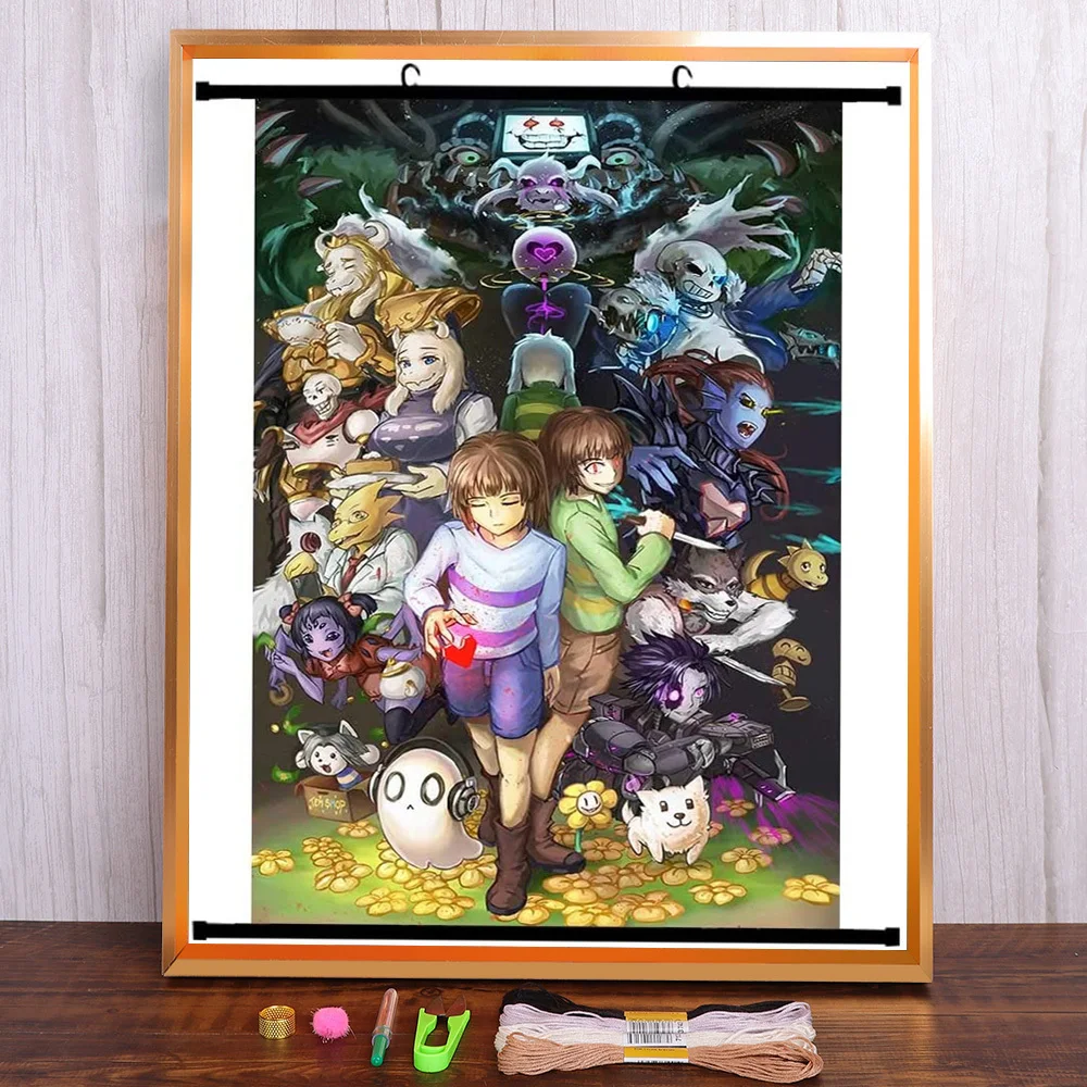 Undertale Printed 11CT Cross Stitch Kit DIY Embroidery DMC Threads Handicraft Handiwork Hobby Sewing Package Jewelry Adults
Undertale Printed 11CT Cross Stitch Kit DIY Embroidery DMC Threads Handicraft Handiwork Hobby Sewing Package Jewelry Adults