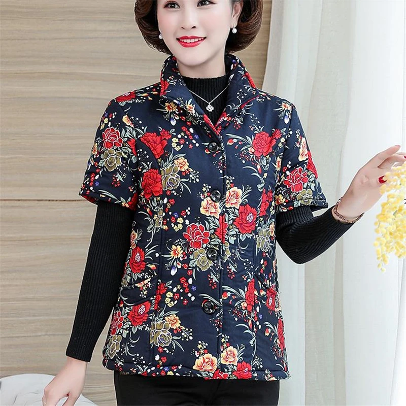 Women Autumn Plus Size Short Sleeve Plus Velvet Thick Down Jackets Female Winter Oversized Single Breasted Loose Warm Down Vests
Women Autumn Plus Size Short Sleeve Plus Velvet Thick Down Jackets Female Winter Oversized Single Breasted Loose Warm Down Vests