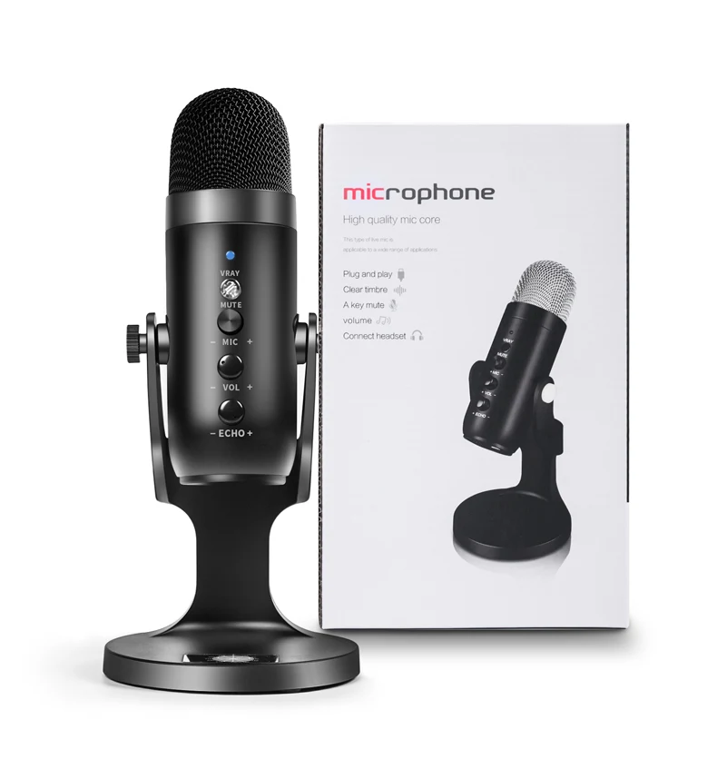 USB Condenser Microphone for Computer USB PC Microphone Mic Stand POP Filter to Gaming Streaming Podcasting Recording Headphone 
USB Condenser Microphone for Computer USB PC Microphone Mic Stand POP Filter to Gaming Streaming Podcasting Recording Headphone