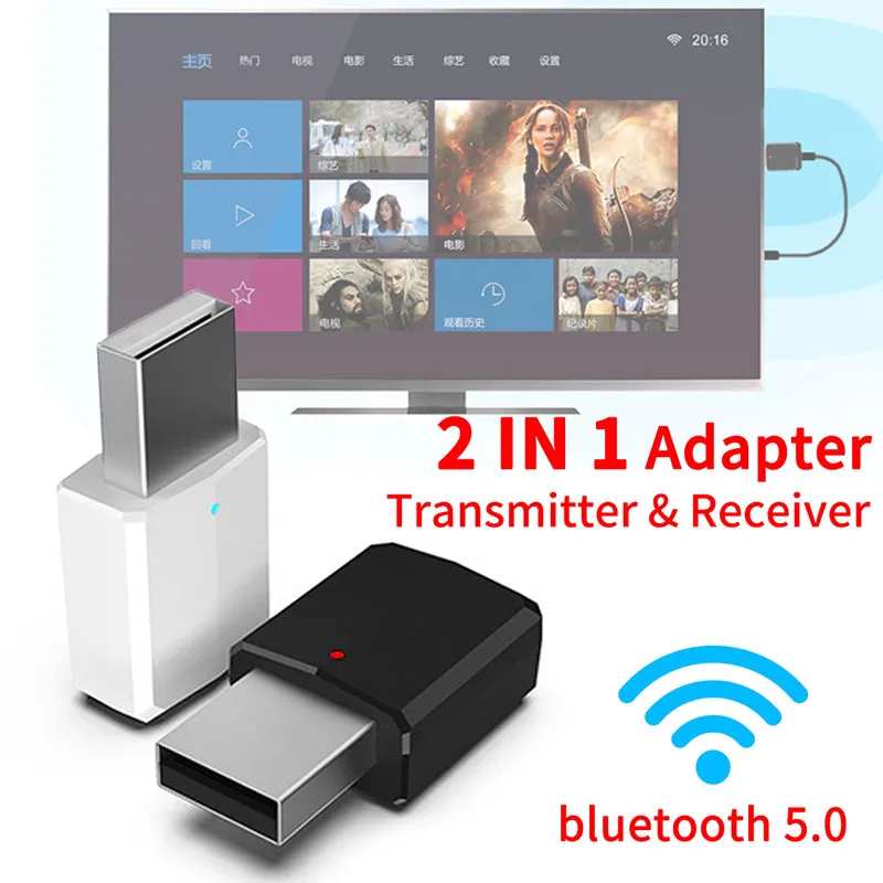 2-в-1 bluetooth 5 0 аудио приемник передатчик беспроводной адаптер Мини 3 мм AUX Стерео