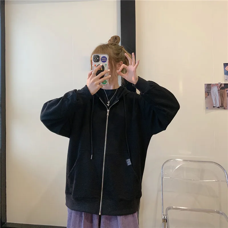 Zarating women's 2021 cardigan zipper loose hooded sweater women's casual coat versatile long sleeve base coat women's wear
Zarating women's 2021 cardigan zipper loose hooded sweater women's casual coat versatile long sleeve base coat women's wear