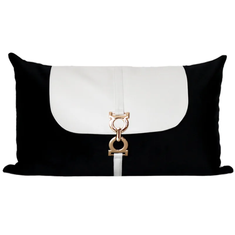 Light Luxury Velvet PU Leather Patchwork Cushion Cover Decorative Living Room Pillow Cover Black White Gold Metal Pillowcase
Light Luxury Velvet PU Leather Patchwork Cushion Cover Decorative Living Room Pillow Cover Black White Gold Metal Pillowcase