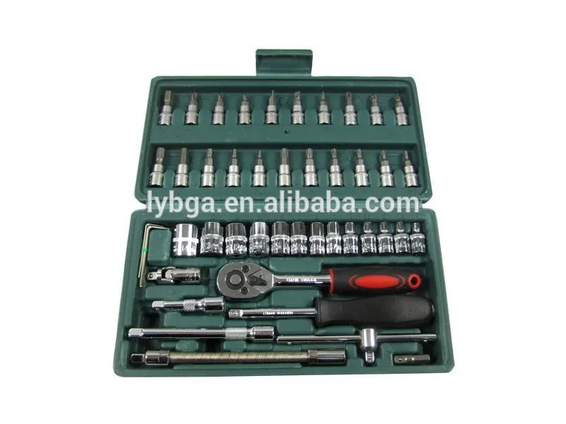 46 in 1 Stainless steel Torx screwdriver set ratchet wrench socket wrench universal head Automotive Tools Kit
46 in 1 Stainless steel Torx screwdriver set ratchet wrench socket wrench universal head Automotive Tools Kit