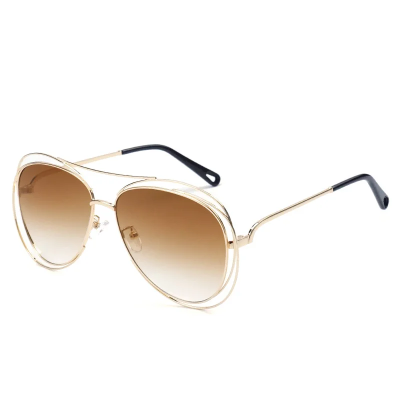 Fashion Big Frame Hollow Out Sunglasses Women Metal Shade Sun Glasses High Quality Gradient Lens Eyewear UV400
Fashion Big Frame Hollow Out Sunglasses Women Metal Shade Sun Glasses High Quality Gradient Lens Eyewear UV400