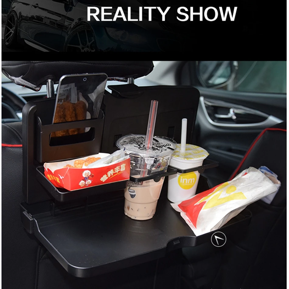 BENOO Black ABS Multi-Functional Portable Foldable Car Seat Tray Black Table Car Vehicle Seat Portable For Food/Meal/Snack Tray
BENOO Black ABS Multi-Functional Portable Foldable Car Seat Tray Black Table Car Vehicle Seat Portable For Food/Meal/Snack Tray