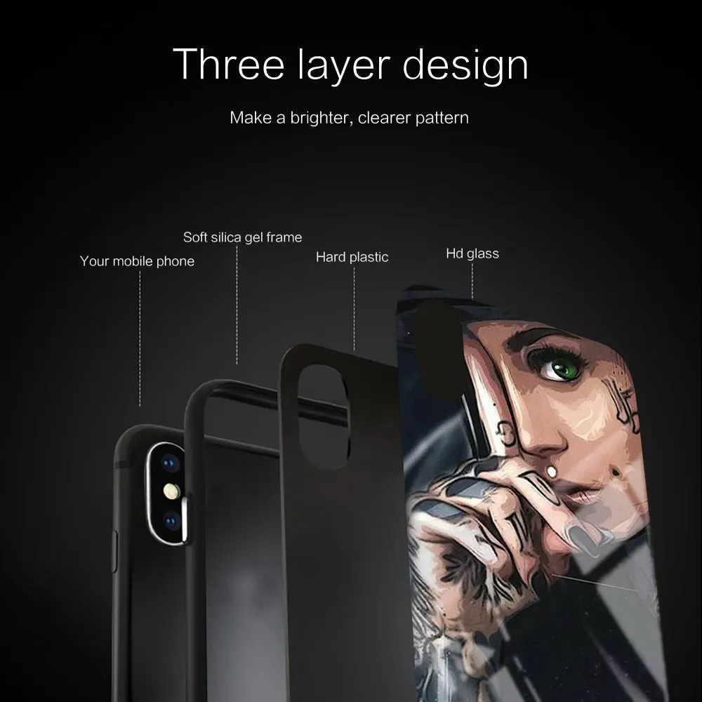 Мягкий стеклянный чехол для Samsung S20 S11 S10 S9 S8 Plus lite 10e fe черная крышка из ТПУ