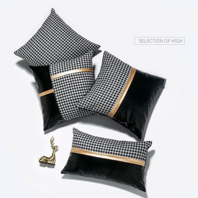 Popular tPlover case grain Pu splicing pillow cover living room model room sofa cushion waist pillow car pillow wholesale
Popular tPlover case grain Pu splicing pillow cover living room model room sofa cushion waist pillow car pillow wholesale