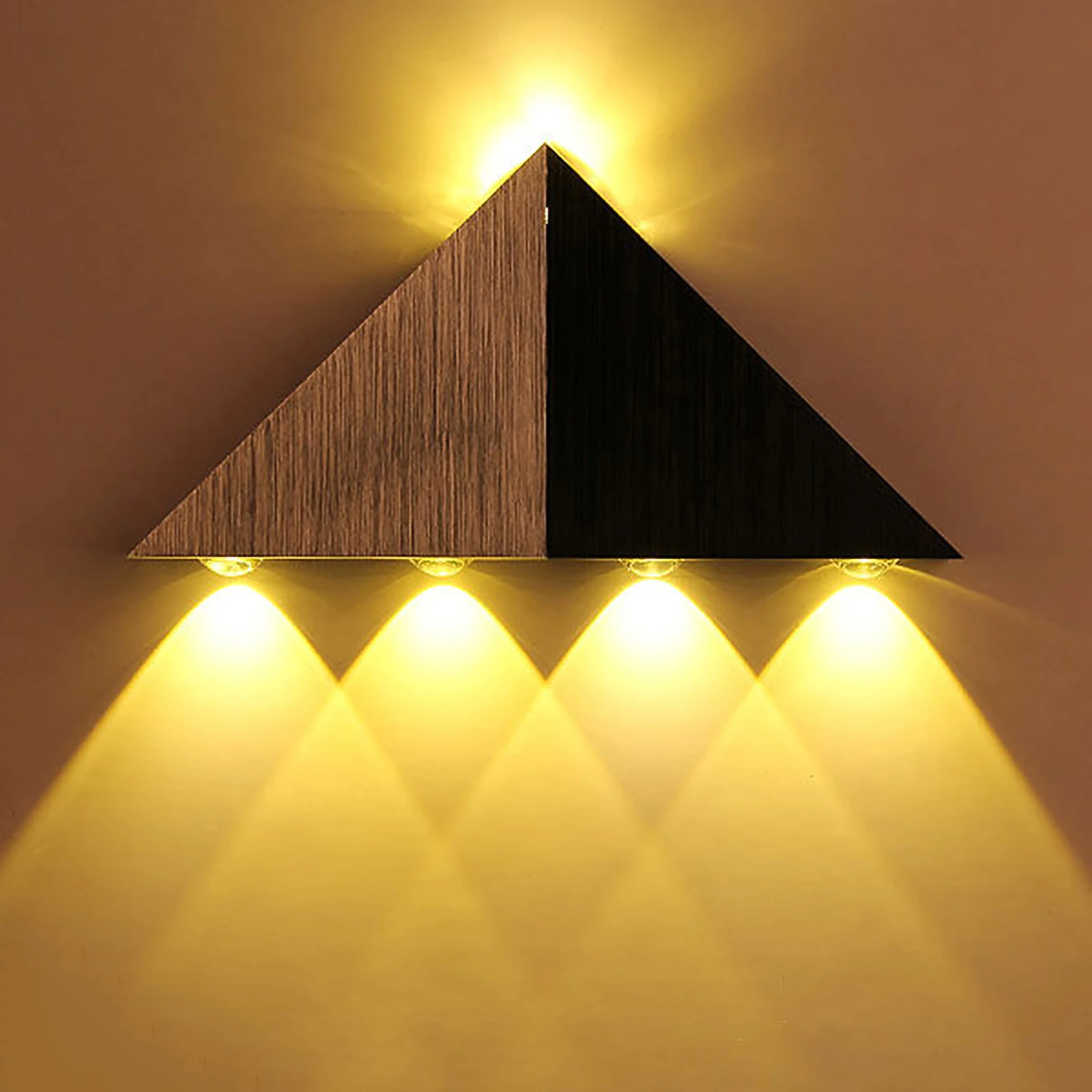 

Colorful Decoration LED Wall Light 5W AC90-265V Triangle Aluminum 5 Colors Wall Lamps Cold/Warm White For Room Hotel Outdoor