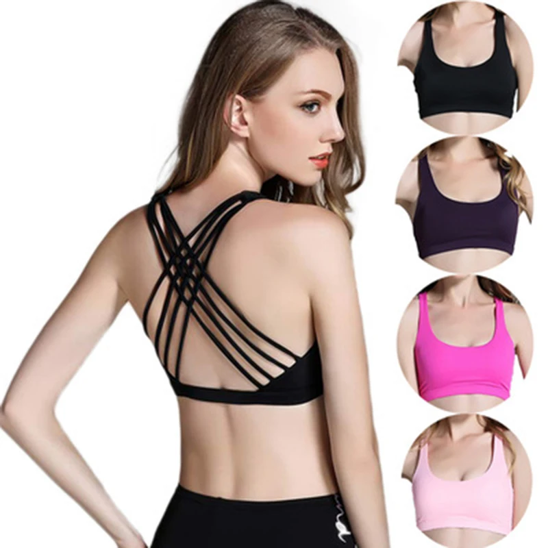 Women Sport Bra Sexy Underwear Push Up Cross Backless Crop Top Plus Size Seamless Wireless Bras Fitness Yoga Running Sportwears
Women Sport Bra Sexy Underwear Push Up Cross Backless Crop Top Plus Size Seamless Wireless Bras Fitness Yoga Running Sportwears
