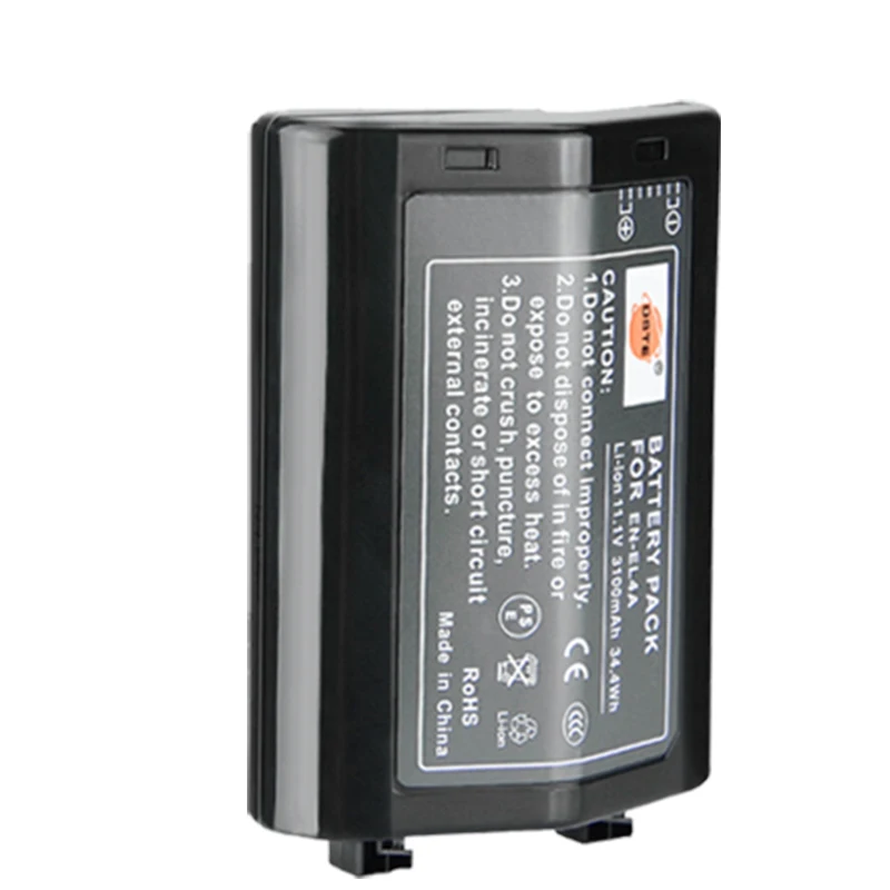 2 шт. 3100 мАч 11 1 V DSTE EN-EL4A EN-EL4 ENEL4 Перезаряжаемые Батарея для Nikon D3S D2H D2Hs D3 D2Xs D2X D300 F6 D2Z