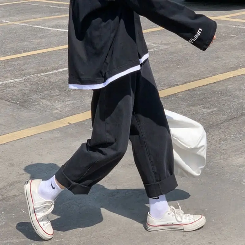 2020 Spring And Autumn New Youth Popular Korean Version Of Solid Color Loose Raw Edge Jeans Fashion Casual Straight-leg Pants
2020 Spring And Autumn New Youth Popular Korean Version Of Solid Color Loose Raw Edge Jeans Fashion Casual Straight-leg Pants