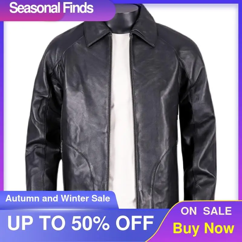 2021 Black Genuine Leather Jacket Men Smart Casual Style Plus Size 3XL Real Natural Sheepskin Autumn Slim Fit Young Male Coat
2021 Black Genuine Leather Jacket Men Smart Casual Style Plus Size 3XL Real Natural Sheepskin Autumn Slim Fit Young Male Coat