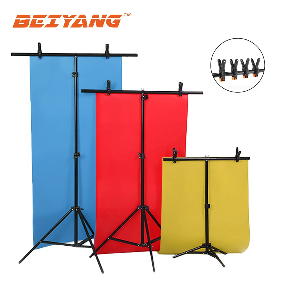 BEIYANG Photography T-Shape Background Stand Frame Support System Kit For Photo Studio PVC Backdrops Chroma Key Green Screen
BEIYANG Photography T-Shape Background Stand Frame Support System Kit For Photo Studio PVC Backdrops Chroma Key Green Screen