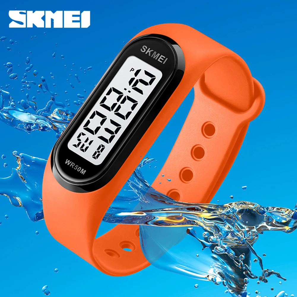 

SKMEI 1666 LED Display 5Bar Waterproof Male Wristwatches Creative rectangle Men Sport Watches Relogio Masculino 12 kinds Colors