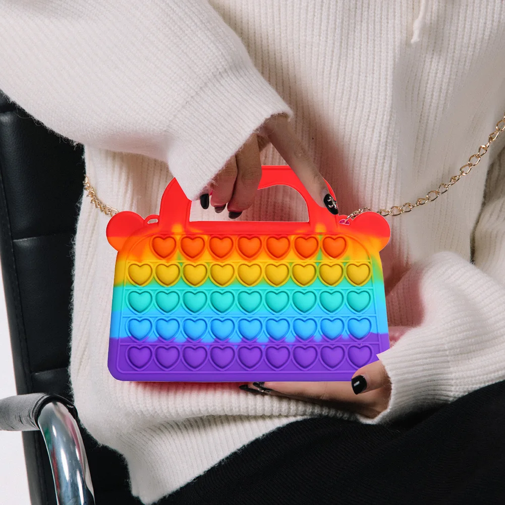 Autism Toy Push Bubble Handbag Sensory Decompression Storage Sensory Toy Autism Special Stress Reliever
Autism Toy Push Bubble Handbag Sensory Decompression Storage Sensory Toy Autism Special Stress Reliever