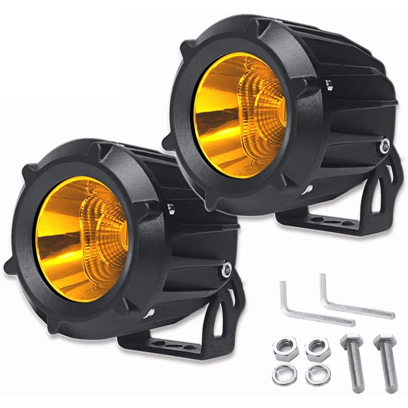

1 Pair Driving Light Pod LED Light Amber Spot Flood Combo with LED Chips for Jeep Vehicle Truck ATV SUV Motorcycle