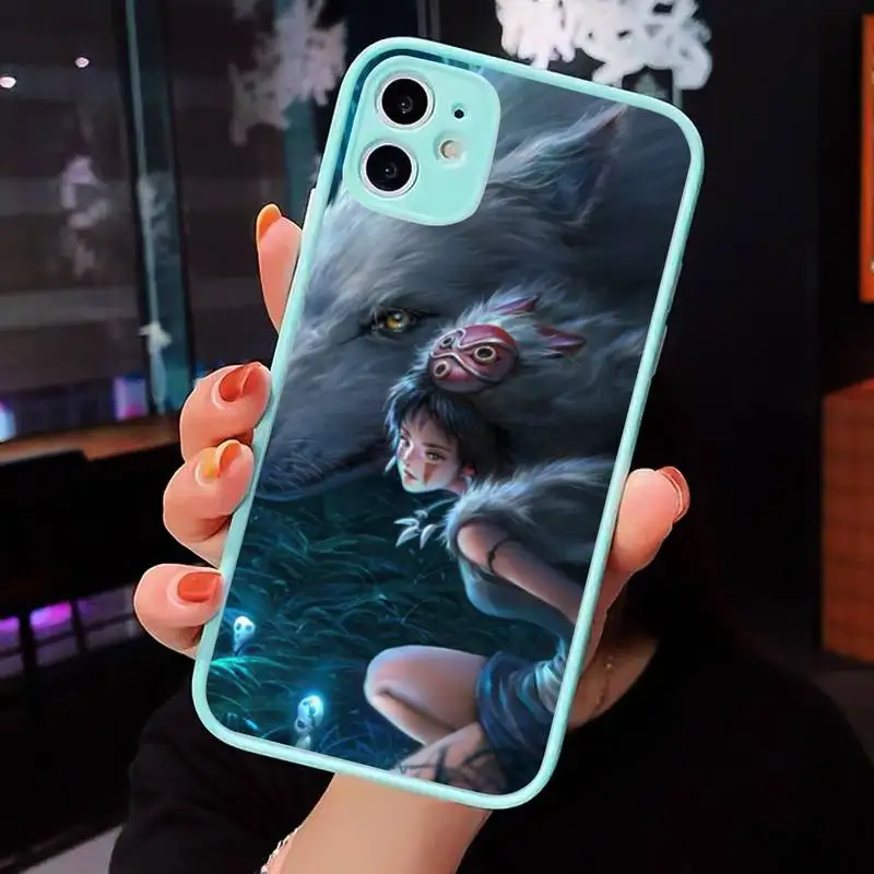 Anime Princess Mononoke Phone Case Matte Transparent for iPhone 7 8 11 12 s mini pro X XS XR MAX Plus cover funda
Anime Princess Mononoke Phone Case Matte Transparent for iPhone 7 8 11 12 s mini pro X XS XR MAX Plus cover funda