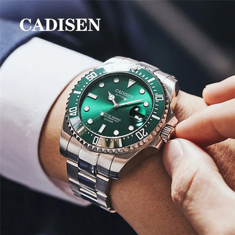 CADISEN Design Top Brand Luxury Mens Watches Automatic Watch Men Stainless Steel Waterproof Business Sport Mechanical Wristwatch
CADISEN Design Top Brand Luxury Mens Watches Automatic Watch Men Stainless Steel Waterproof Business Sport Mechanical Wristwatch