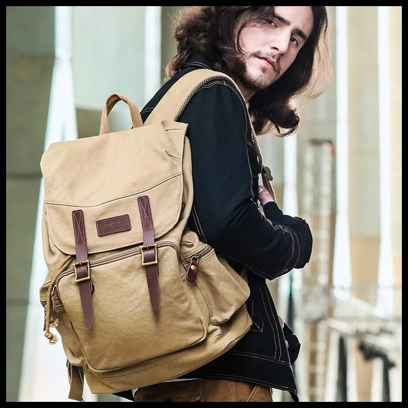 Modern generation retro computer backpack male canvas casual female backpack pepper salt travel college schoolbag tooling
Modern generation retro computer backpack male canvas casual female backpack pepper salt travel college schoolbag tooling