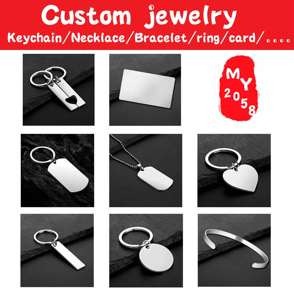 

Customize your own key chain/necklace/card/bangle/it is cool Unique fashion jewelry gift for MOM DAD SON DAUGHTER SISTER BROTHER