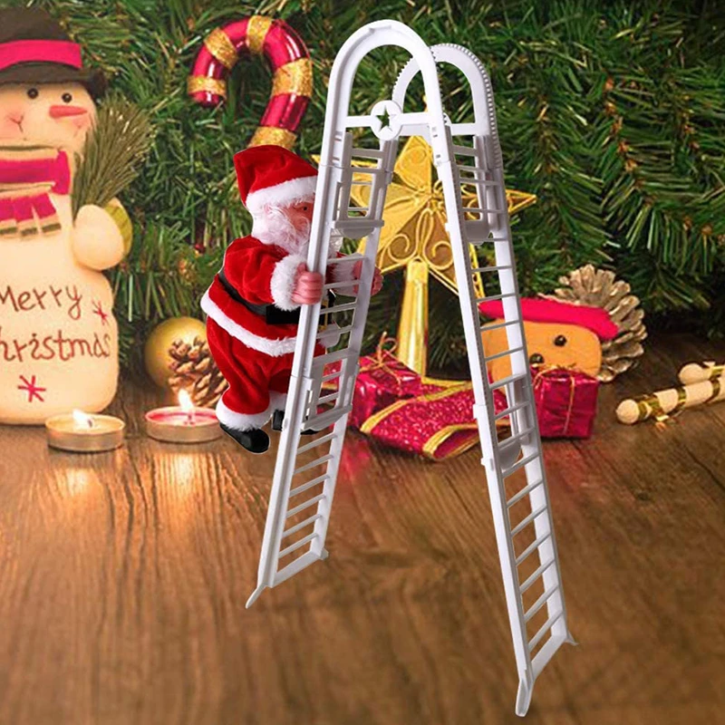 Electric Climbing Ladder Santa Claus Christmas Ornament Christmas Tree Music Hanging Merry Christmas New Year Home Decor Gift
Electric Climbing Ladder Santa Claus Christmas Ornament Christmas Tree Music Hanging Merry Christmas New Year Home Decor Gift