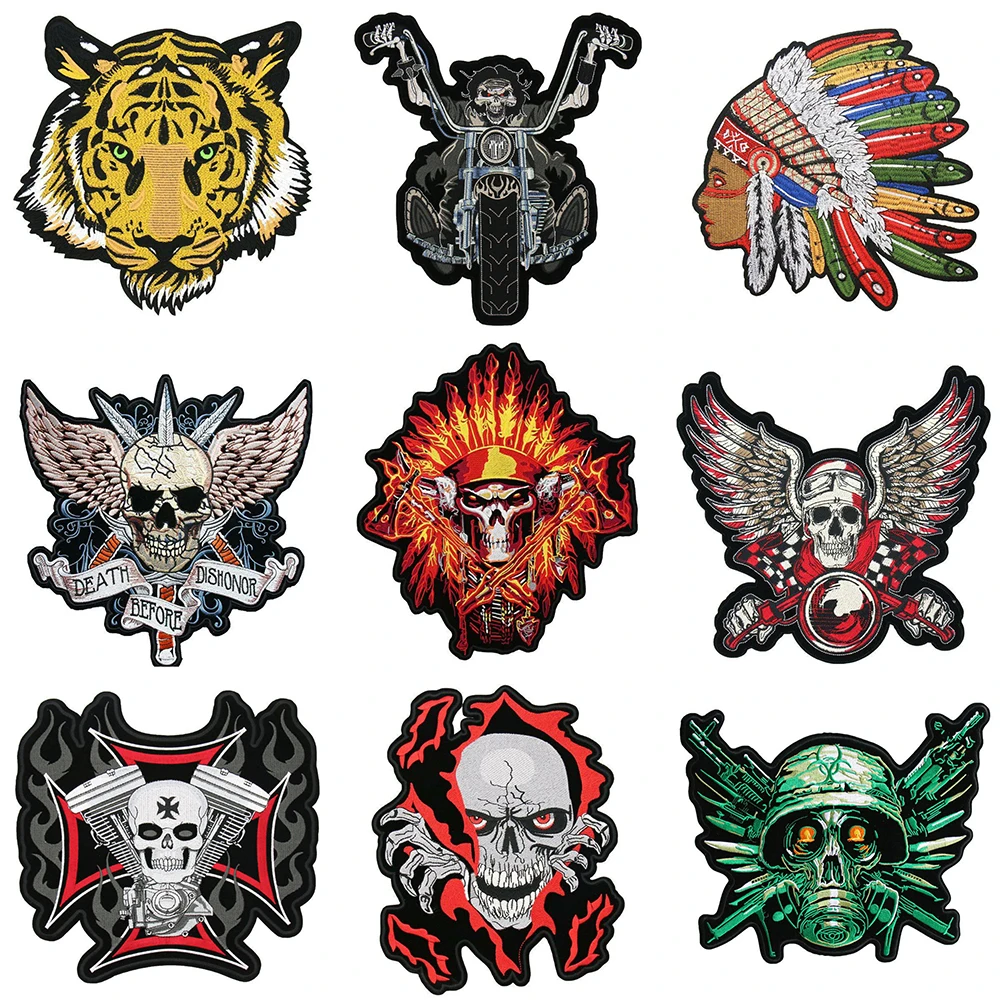 Big Size Patches for Clothing Sewing Locomotive Appliques Clorhing Stickers Clothes Iron Skull Patches for Jackets Embroidery
Big Size Patches for Clothing Sewing Locomotive Appliques Clorhing Stickers Clothes Iron Skull Patches for Jackets Embroidery