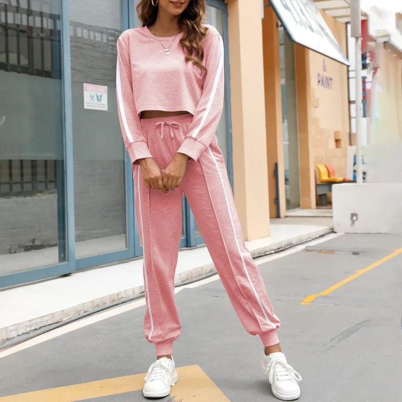 Fashion Women's Sportswear Set Summer Casual Two Piece Set Long Sleeve Tops Shirt And Pencil Pants Set Bottom Suit Outfits New
Fashion Women's Sportswear Set Summer Casual Two Piece Set Long Sleeve Tops Shirt And Pencil Pants Set Bottom Suit Outfits New