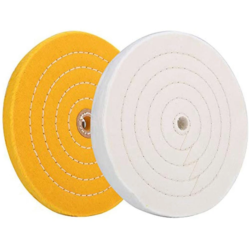2 Sets of Polishing Cloth Wheels 8 Inches 20 cm, Suitable for Bench Grinder-White + Yellow
2 Sets of Polishing Cloth Wheels 8 Inches 20 cm, Suitable for Bench Grinder-White + Yellow