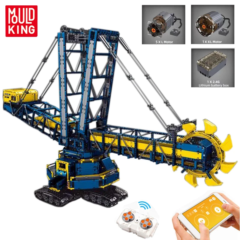 Новый конструктор King технический ковш колесный экскаватор Сборная модель крупномасштабные проекты кирпичный автомобиль игрушка для мальч...
Новый конструктор King технический ковш колесный экскаватор Сборная модель крупномасштабные проекты кирпичный автомобиль игрушка для мальч...