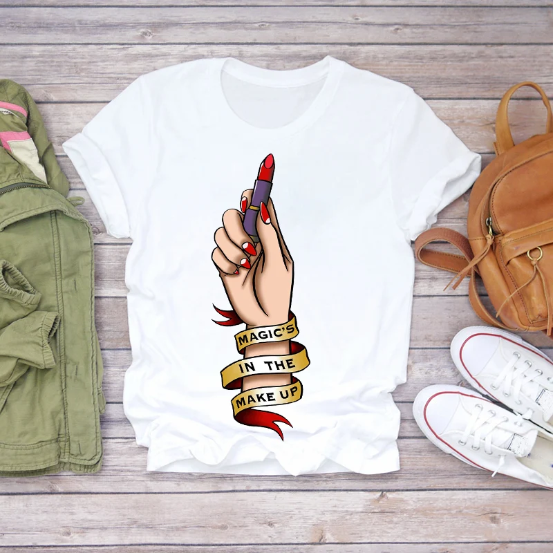 2021 Summer Fashion Nail Art Make Up 90s Ladies T-Shirt Top Casual T-Shirt Ladies Ladies Graphic T-Shirt
2021 Summer Fashion Nail Art Make Up 90s Ladies T-Shirt Top Casual T-Shirt Ladies Ladies Graphic T-Shirt