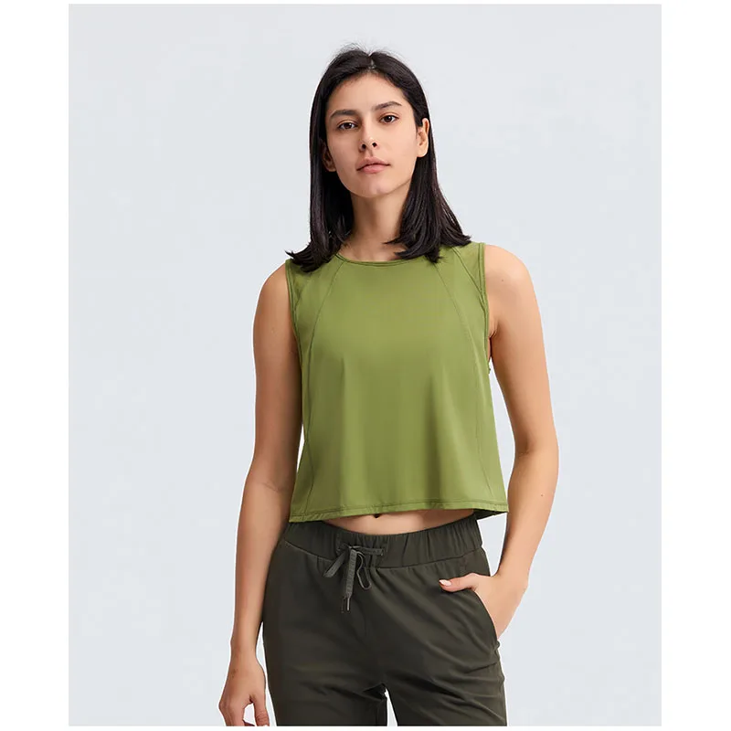Yoga female new sleeveless vest revealed umbilica short sexy post back open speed dry breathable sweat-absorbent sports casual
Yoga female new sleeveless vest revealed umbilica short sexy post back open speed dry breathable sweat-absorbent sports casual