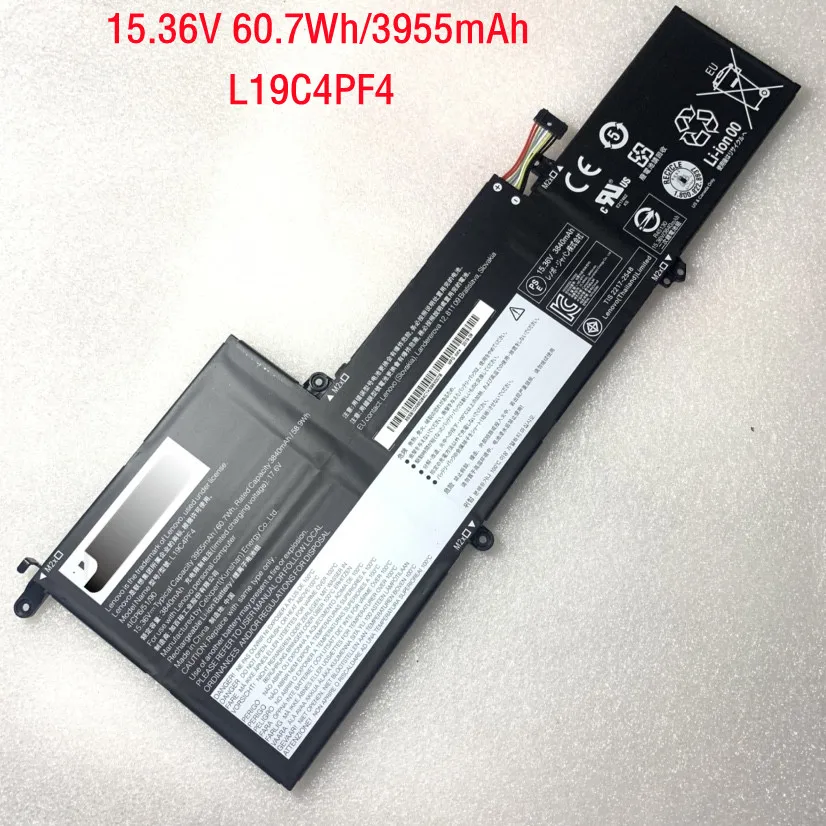 15.36V 60.7Wh Genuine L19C4PF4 Battery for Lenovo Ideapad Yoga Slim 7-14IIL05 7-14ARE05 L19M4PF4
15.36V 60.7Wh Genuine L19C4PF4 Battery for Lenovo Ideapad Yoga Slim 7-14IIL05 7-14ARE05 L19M4PF4