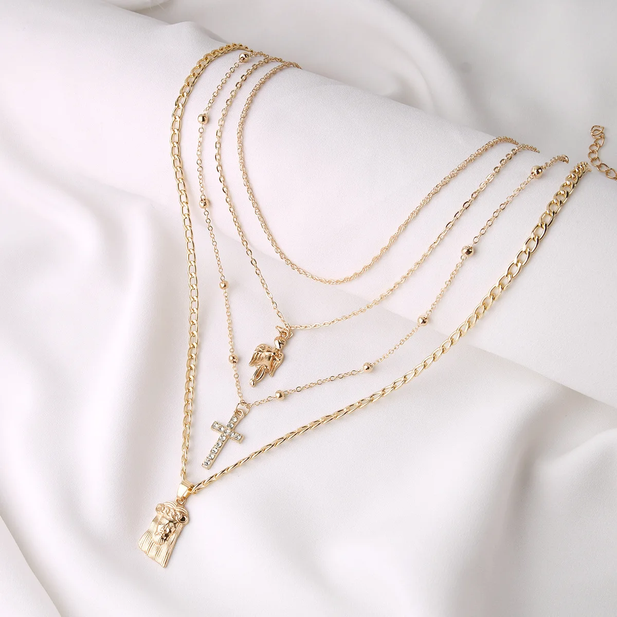 Wish Card Enamel Pendant Multilayer Necklace for Women Fashion Hip Hop Party Jewelry Gift Thick Chain Gold Women's Choker 1 Pcs
Wish Card Enamel Pendant Multilayer Necklace for Women Fashion Hip Hop Party Jewelry Gift Thick Chain Gold Women's Choker 1 Pcs