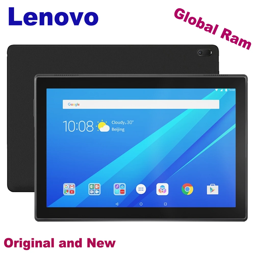 

Original Lenovo Tab4 10 TB-X504F 10.1 inch Tablet PC 3GB 32GB / 2GB 16GB Android 7.0 Qualcomm APQ8017 Quad-core 5.0MP 7000mAh
