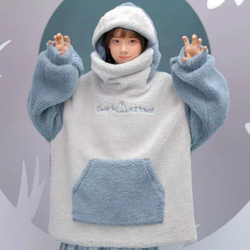Sweet Girl Japanese Cute Kawaii Lolita Girl Hoodie Harajuku Preppy Style Gentle Fairy Shark Hat Zipper Anime Cos Couple Pullover
Sweet Girl Japanese Cute Kawaii Lolita Girl Hoodie Harajuku Preppy Style Gentle Fairy Shark Hat Zipper Anime Cos Couple Pullover