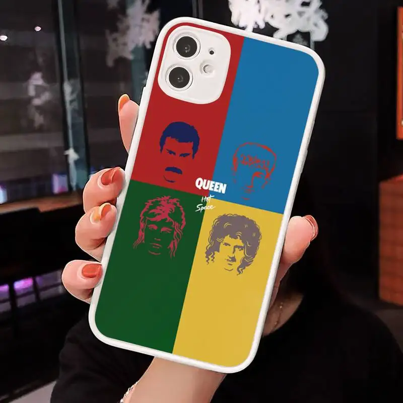 Rock singer Freddie Mercury Queen Phone Case Matte Transparent for iPhone 7 8 11 12 s mini pro X XS XR MAX Plus cover funda
Rock singer Freddie Mercury Queen Phone Case Matte Transparent for iPhone 7 8 11 12 s mini pro X XS XR MAX Plus cover funda