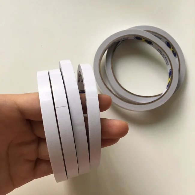 4 рулона/партия Офисная двусторонняя клейкая лента длина 12 м ширина 8 мм|office adhesive
