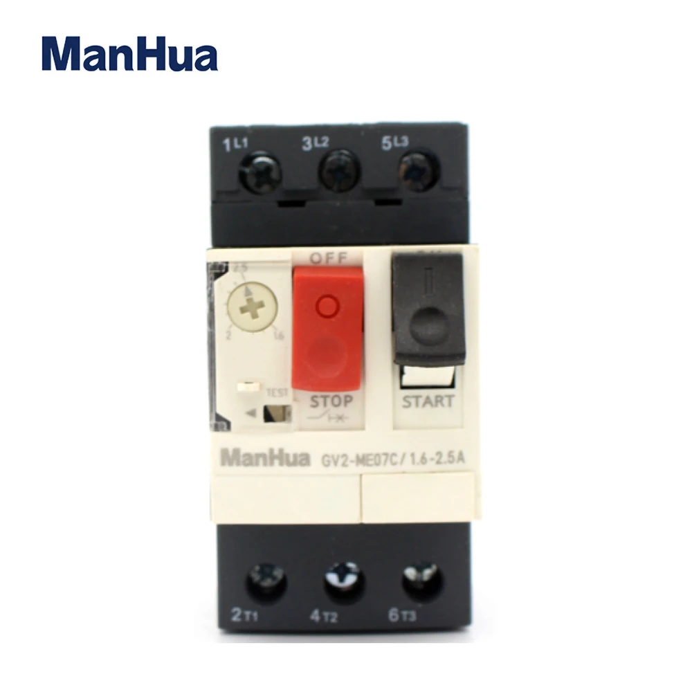 Manhua Motor Control and Protection GV2 ME Series Electric Motor Protection Circuit Breaker Push Button 
Manhua Motor Control and Protection GV2 ME Series Electric Motor Protection Circuit Breaker Push Button