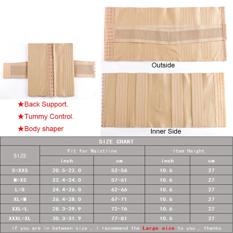 Twinso Women Waist Trainer Body Shaper Firm Tummy Modeling Belt 16 Steel Bone Shapewear Weight Loss Corset Pulling Strap Cincher
Twinso Women Waist Trainer Body Shaper Firm Tummy Modeling Belt 16 Steel Bone Shapewear Weight Loss Corset Pulling Strap Cincher