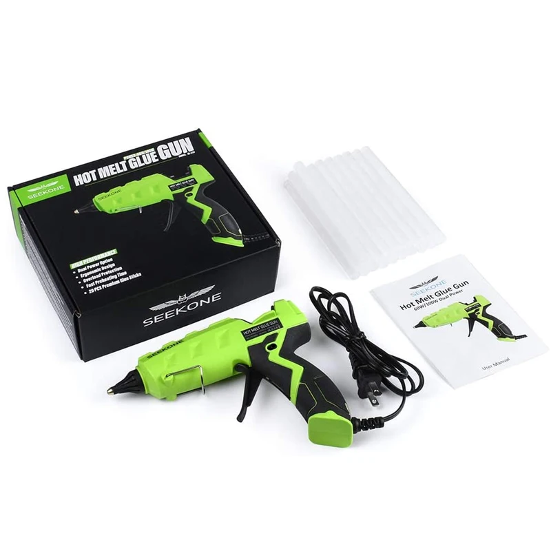 Seekone Home DIY Hot Glue Gun 100W Adjustable temperature With 20pcs Glue Stick For Crafts/Art/Jewellery
Seekone Home DIY Hot Glue Gun 100W Adjustable temperature With 20pcs Glue Stick For Crafts/Art/Jewellery