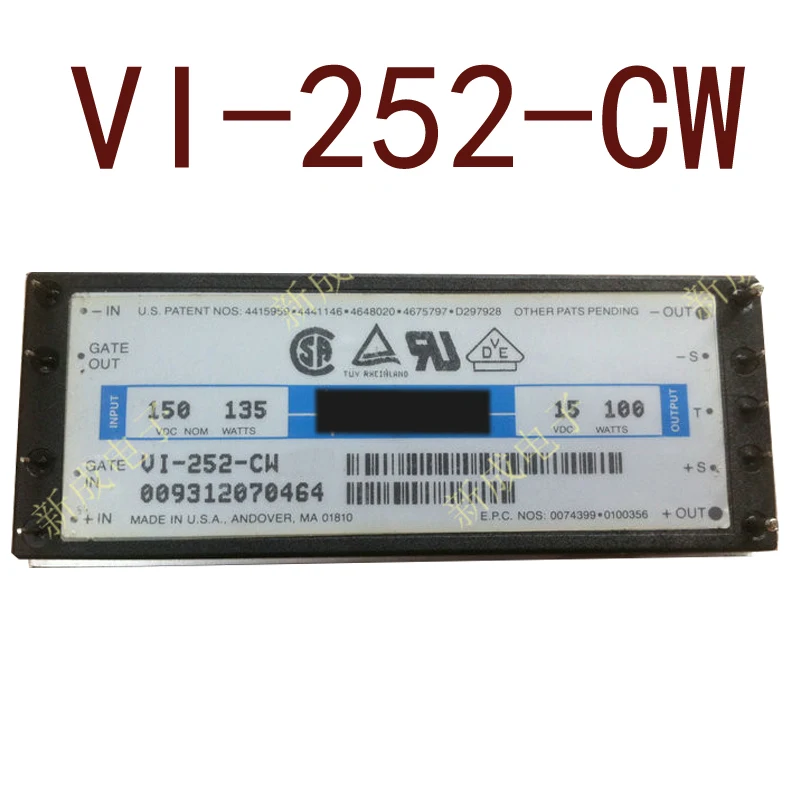 Original-- VI-252-CW VI-252-EW DCinput150V-output15V100W6.66A 1 year warranty {Warehouse spot photos}
Original-- VI-252-CW VI-252-EW DCinput150V-output15V100W6.66A 1 year warranty {Warehouse spot photos}